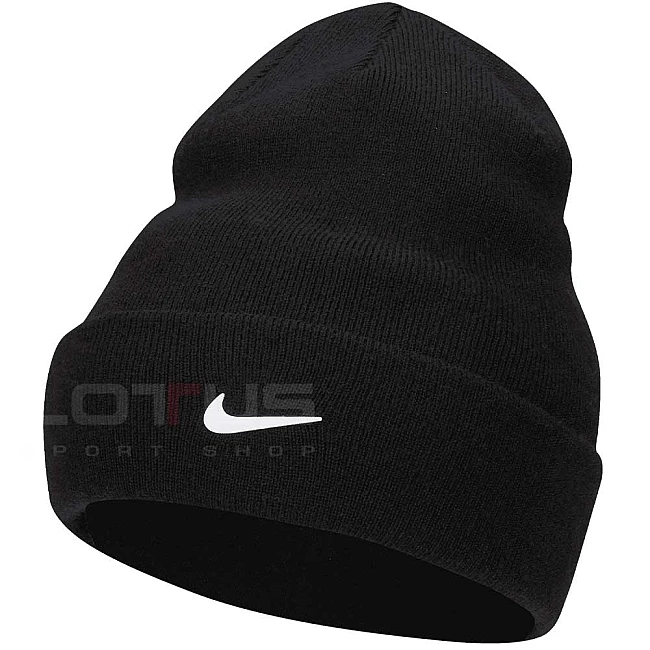 ДЕТСКА ЗИМНА ШАПКА NIKE PEAK BEANIE SC SWSH BLACK
