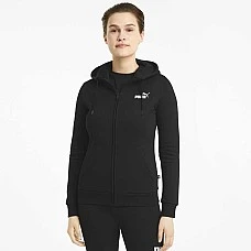 ДАМСКО ГОРНИЩЕ PUMA ESS SMALL LOGO FULL-ZIP HOODIE FL BLACK