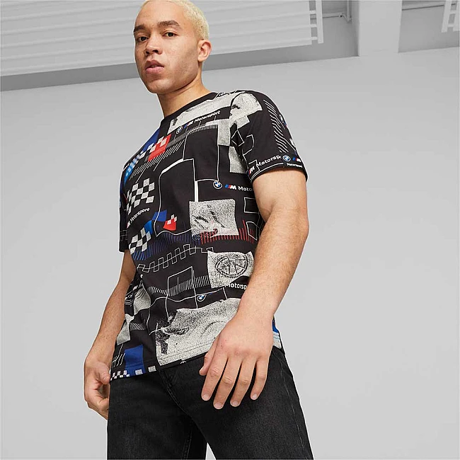 МЪЖКА ТЕНИСКА PUMA BMW MMS AOP TEE BLACK