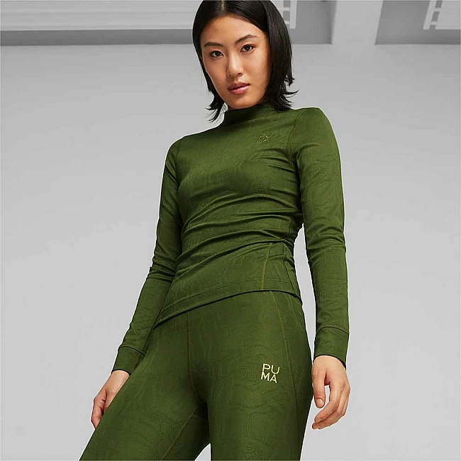 ДАМСКА БЛУЗА PUMA INFUSE LONG SLEEVE TIGHT TOP MYRTLE