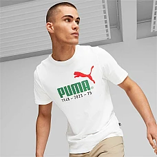 МЪЖКА ТЕНИСКА PUMA NO. 1 LOGO CELEBRATION TEE WHITE
