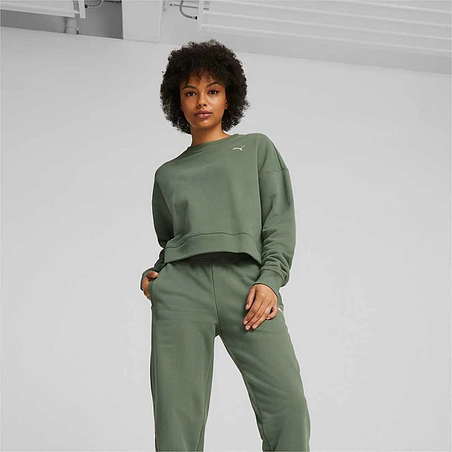 ДАМСКИ СПОРТЕН ЕКИП PUMA LOUNGEWEAR SUIT TR EUCALYPTUS