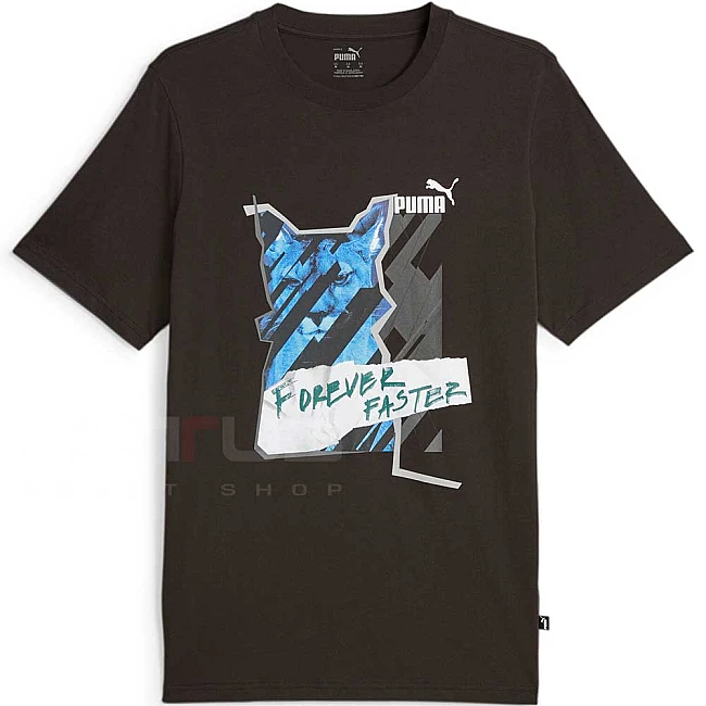 МЪЖКА ТЕНИСКА PUMA GRAPHICS PHOTOPRINT TEE BLACK
