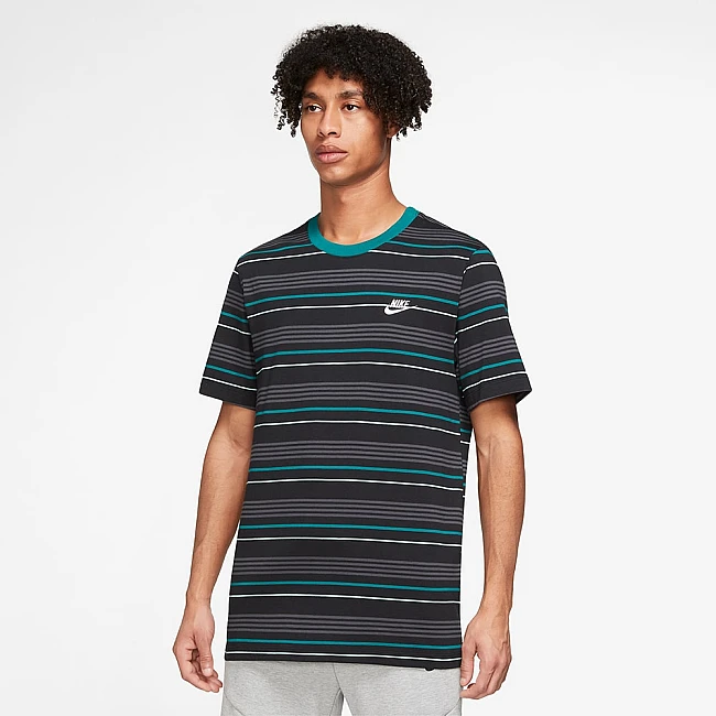 МЪЖКА ТЕНИСКА NIKE NSW TEE CLUB STRIPE FA23 BLACK