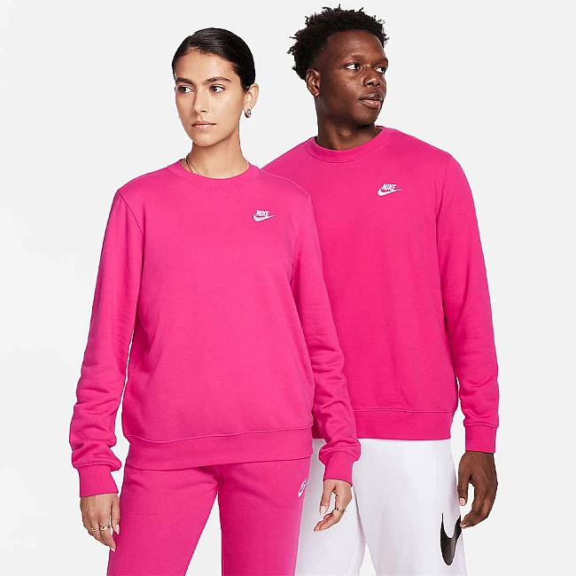 ДАМСКА БЛУЗА NIKE NSW CLUB FLC CREW STD FIREBERRY