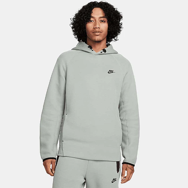 МЪЖКИ СУИТШЪРТ NIKE TCH FLC PO HOODIE MICA GREEN