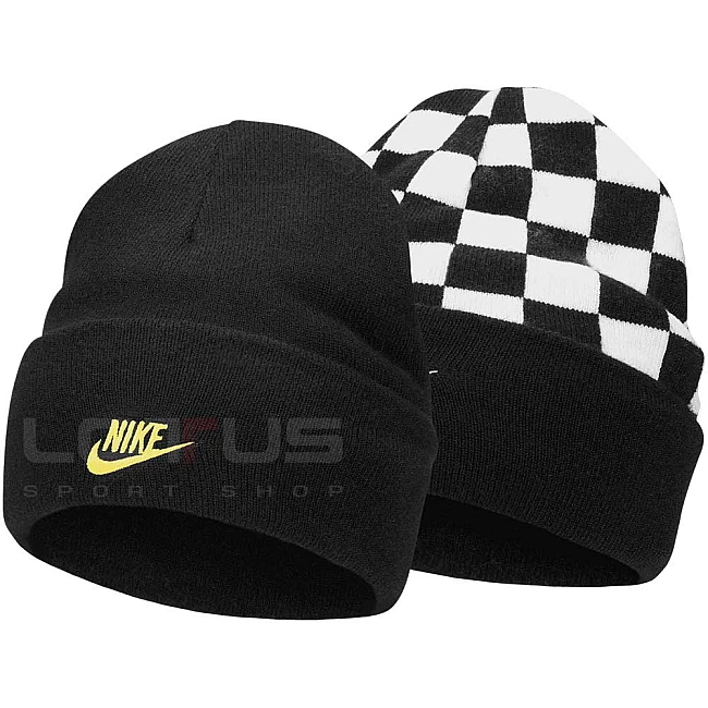 ДЕТСКА ЗИМНА ШАПКА NIKE PEAK BEANIE TC SMILEY BLACK/WHITE