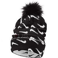 ДЕТСКА ШАПКА NIKE PEAK BEANIE POM BLACK