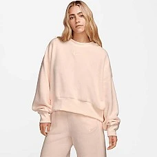 ДАМСКА БЛУЗА NIKE NSW PLSH MOD CROP CREW GUAVA ICE