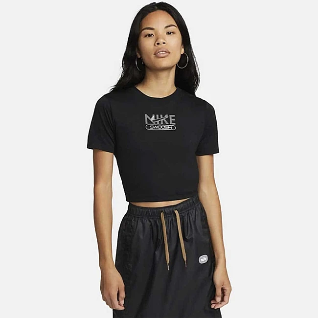 ДАМСКА ТЕНИСКА NIKE NSW TEE SLIM CROP DIM E BLACK