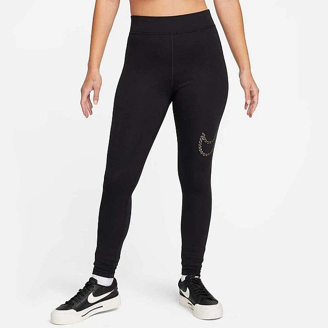 ДАМСКИ КЛИН NIKE NSW PE SHINE HR TGHT BLACK