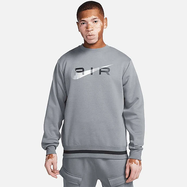 МЪЖКА БЛУЗА NIKE NSW SW AIR CREW FLC BB COOL GREY