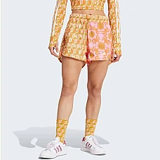 ДАМСКИ КЪСИ ПАНТАЛОНИ ADIDAS IN3749 FARM SHORTS РОЗОВИ/ОРАНЖЕВИ