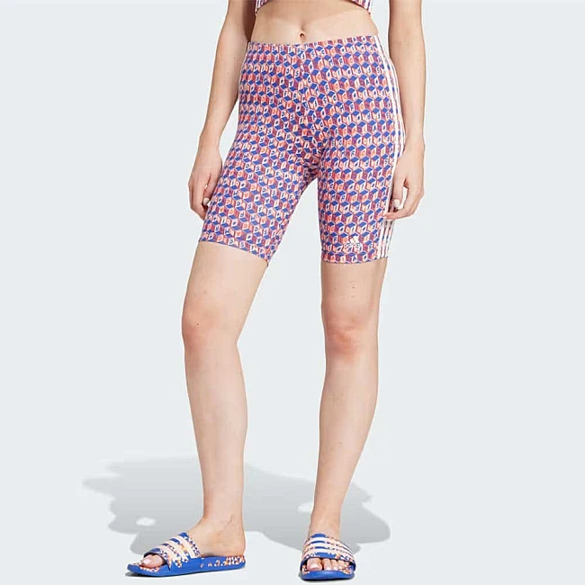 ДАМСКИ КЪС КЛИН ADIDAS IQ4487 FARM BIKE SHORT СИН/ЧЕРВЕН