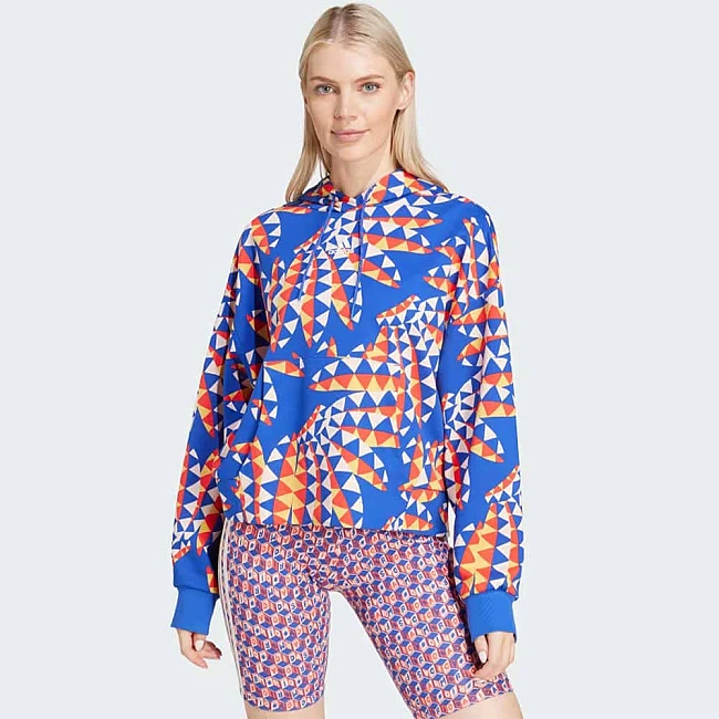 ДАМСКИ СУИТШЪРТ ADIDAS IQ4490 FARM HOODIE СИН