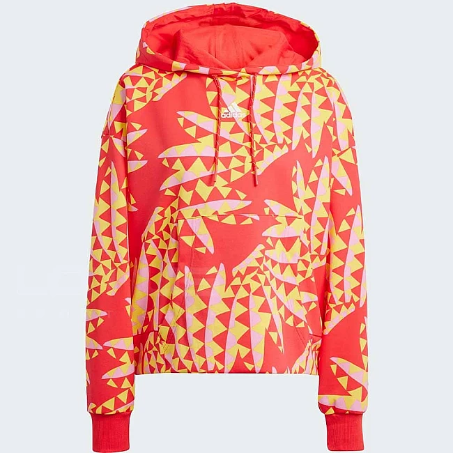 ДАМСКИ СУИТШЪРТ ADIDAS IQ4491 FARM HOODIE ЧЕРВЕН