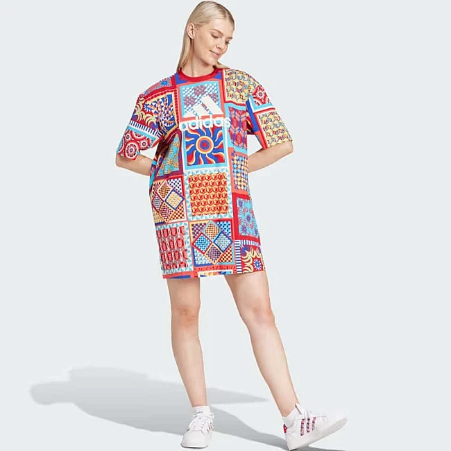 ДАМСКА РОКЛЯ ADIDAS IQ4506 FARM DRESS СИНЯ
