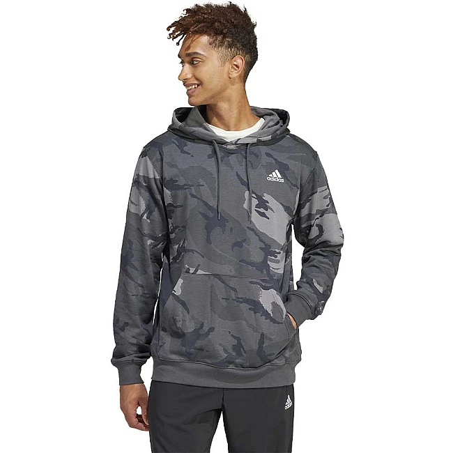 МЪЖКИ СУИТШЪРТ ADIDAS IS2021 M BL CAMO HD СИВ/КАМУФЛАЖЕН