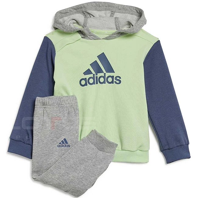 ДЕТСКИ СПОРТЕН ЕКИП ЗА МОМЧЕ ADIDAS IS2679 I CB FT JOG ЗЕЛЕН/СИВ