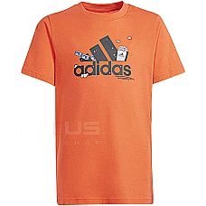 ДЕТСКА ТЕНИСКА ЗА МОМЧЕ ADIDAS IM8332 BL G TEE ЧЕРВЕНА