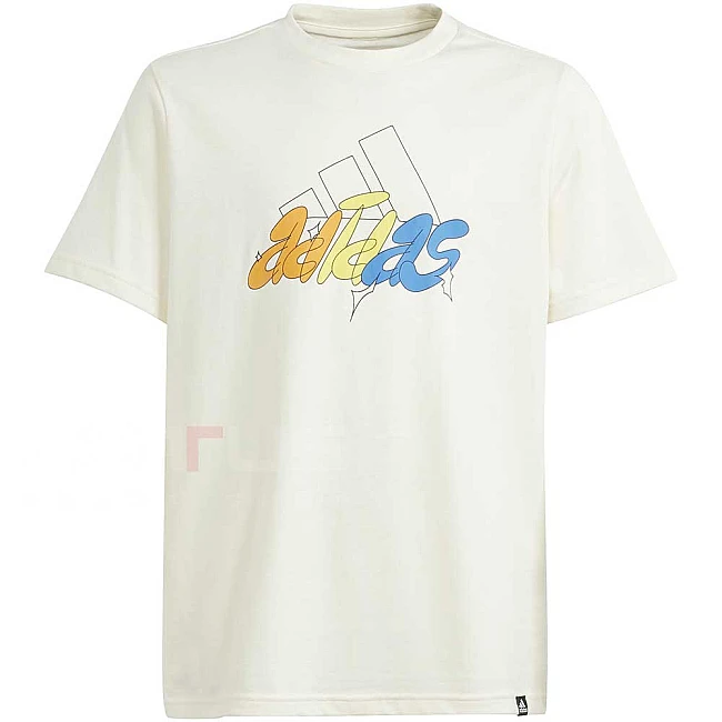 ДЕТСКА ТЕНИСКА ЗА МОМЧЕ ADIDAS IM8337 GFX ILLUSTRATED БЯЛА