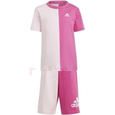 ДЕТСКИ СПОРТЕН ЕКИП ЗА МОМИЧЕ ADIDAS LK CB T SET РОЗОВ/ЦИКЛАМЕН