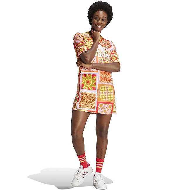 ДАМСКА РОКЛЯ ADIDAS IQ4507 FARM DRESS ОРАНЖЕВА