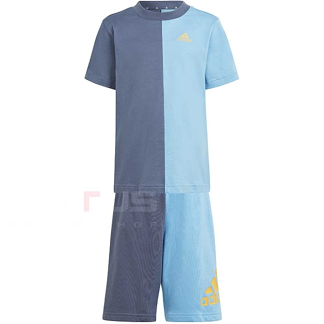 ДЕТСКИ СПОРТЕН ЕКИП ЗА МОМЧЕ ADIDAS IS2677 LK CB T SET СИН/ЖЪЛТ