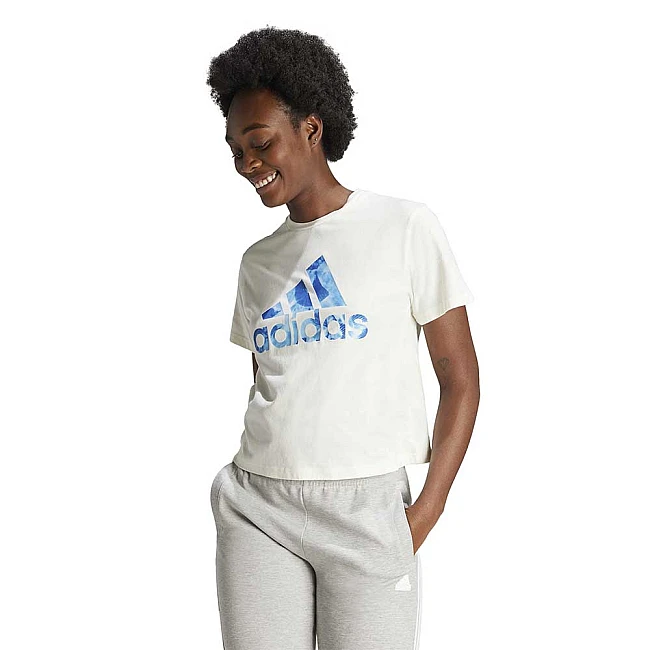 ДАМСКА ТЕНИСКА ADIDAS IS4258 W AOP TEE БЯЛА