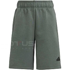 ДЕТСКИ КЪСИ ПАНТАЛОНИ ЗА МОМЧЕ ADIDAS IS4937 J ZNE SHORTS СИВО-ЗЕЛЕНИ