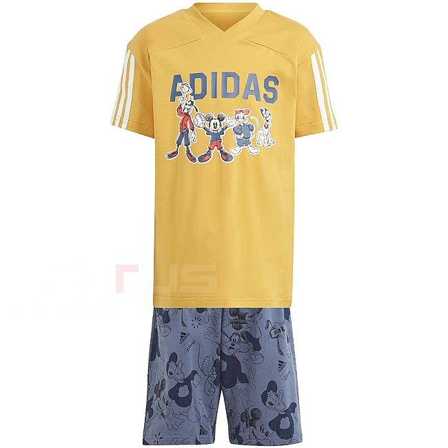 ДЕТСКИ СПОРТЕН ЕКИП ЗА МОМЧЕ ADIDAS IT8777 LK DY MM T SET ЖЪЛТ/СИН