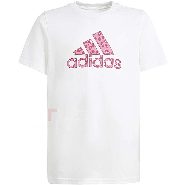 ДЕТСКА ТЕНИСКА ЗА МОМИЧЕ ADIDAS IW1375 G ANIMAL TEE БЯЛА