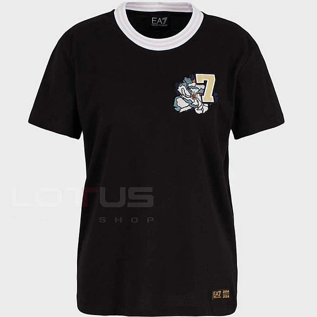 ДАМСКА ТЕНИСКА EA7 EMPORIO ARMANI 3DTT11 TRAIN 20TH YEAR ANNIVERSARY W TEE SS ЧЕРНА
