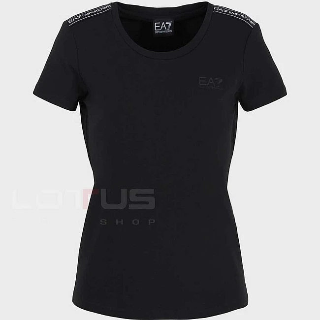 ДАМСКА ТЕНИСКА EA7 EMPORIO ARMANI 3DTT44 TRAIN LOGO SERIES W TEE SS TAPE ЧЕРНА