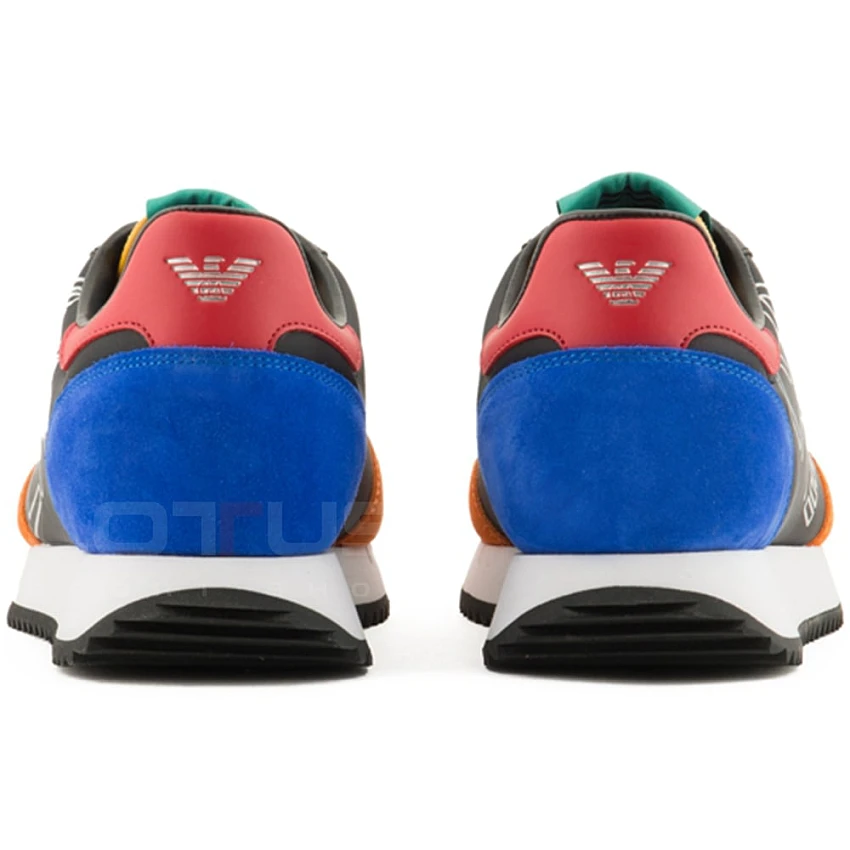 МЪЖКИ МАРАТОНКИ EA7 EMPORIO ARMANI X8X101 BLACK&WHITE VINTAGE ЧЕРНИ/СИНИ/ОРАНЖЕВИ