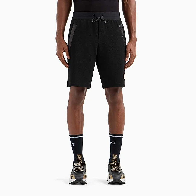 МЪЖКИ КЪСИ ПАНТАЛОНИ EA7 EMPORIO ARMANI 3DPS57 TRAIN GOLD LABEL M SHORTS PQ ЧЕРНИ