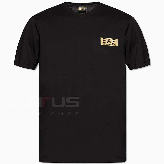 МЪЖКА ТЕНИСКА EA7 EMPORIO ARMANI 3DPT07 TRAIN GOLD LABEL M TEE SS PIMA JS ЧЕРНА