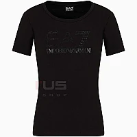 ДАМСКА ТЕНИСКА EA7 EMPORIO ARMANI 3DTT21 TRAIN LOGO SERIES W TEE SS FANCY STRASS ЧЕРНА