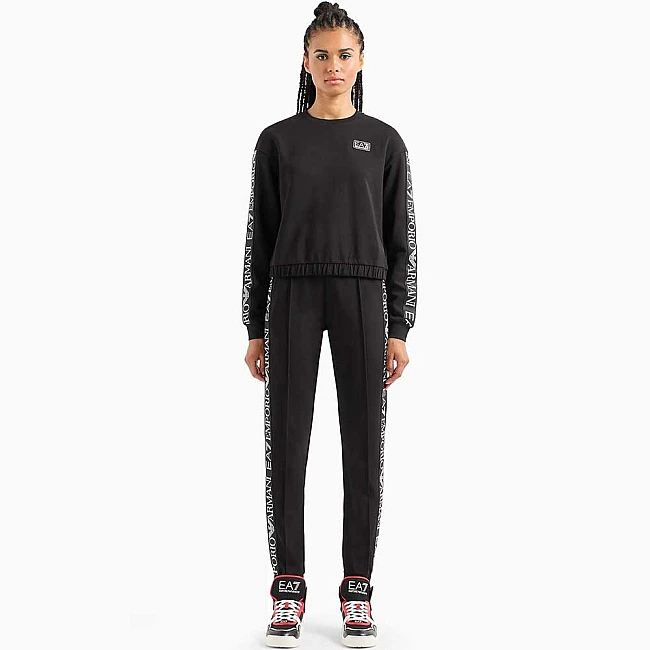 ДАМСКИ СПОРТЕН ЕКИП EA7 EMPORIO ARMANI 3DTV61 NATURAL VENTUS7 W T-SUIT T-TOP CN CH ЧЕРЕН