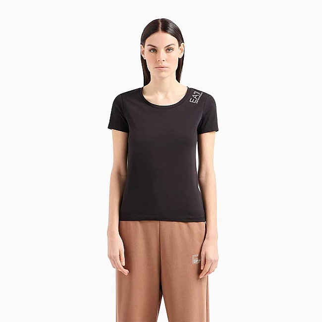 ДАМСКА ТЕНИСКА EA7 EMPORIO ARMANI 8NTT50 TRAIN CORE LADY W TEE SS ЧЕРНА
