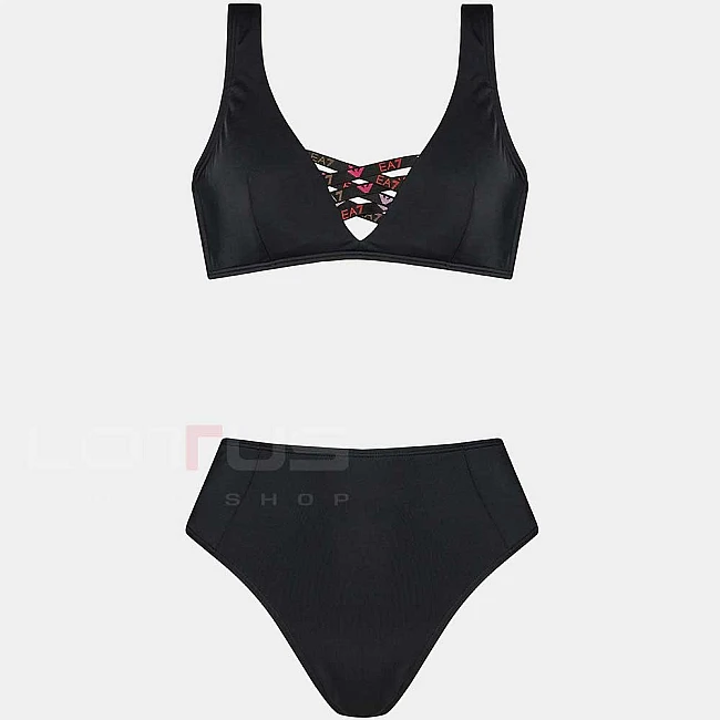 ДАМСКИ БАНСКИ EA7 EMPORIO ARMANI 911137 WOMENS KNIT BIKINI ЧЕРЕН