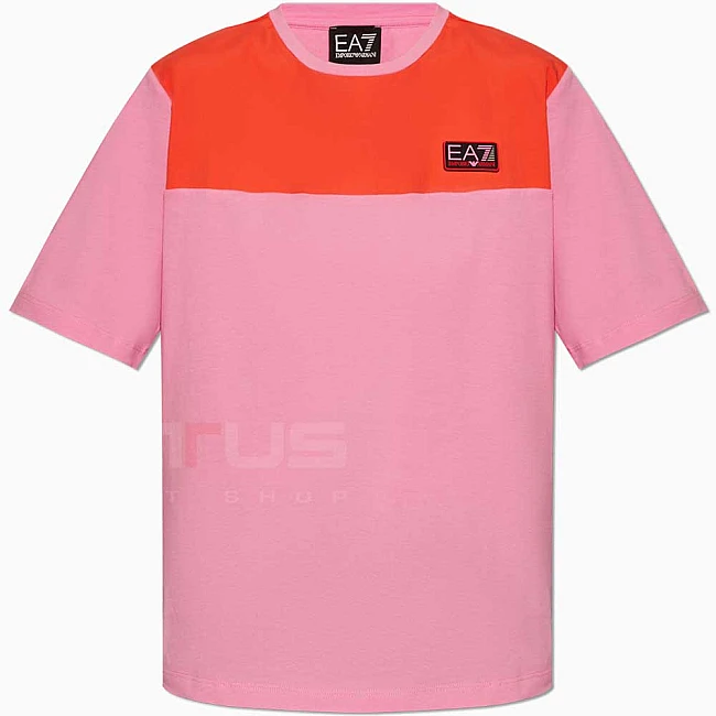 ДАМСКА ТЕНИСКА EA7 EMPORIO ARMANI 3DTT06 TRAIN CONTEMPORARY SPORT W TEE SS РОЗОВА/ЧЕРВЕНА