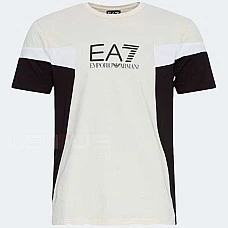 МЪЖКА ТЕНИСКА EA7 EMPORIO ARMANI 3DPT10 TRAIN SUMMER BLOCK TEE SS БЕЖОВА
