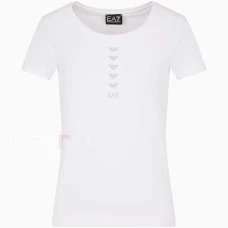 ДАМСКА ТЕНИСКА EA7 EMPORIO ARMANI 3DTT20 TRAIN LOGO SERIES W TEE SS MULTILOGO БЯЛА