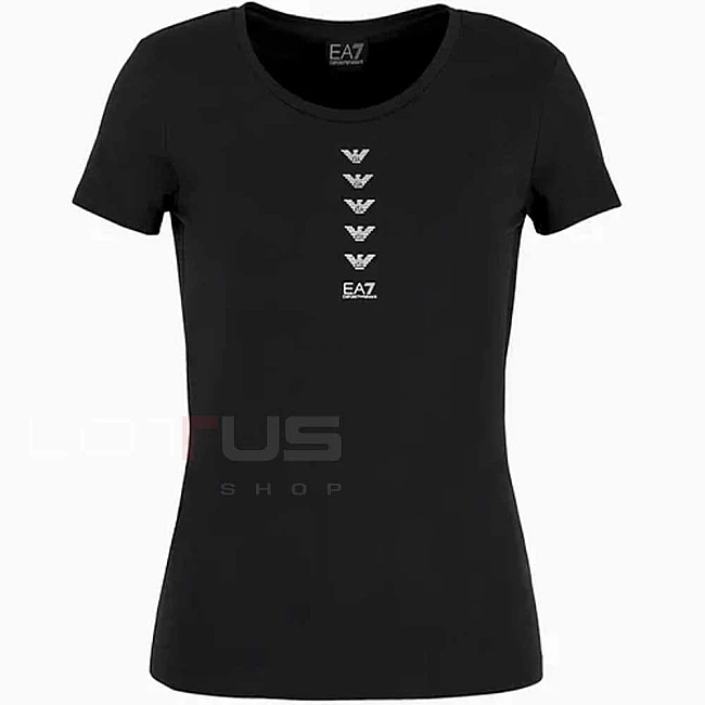 ДАМСКА ТЕНИСКА EA7 EMPORIO ARMANI 3DTT20 TRAIN LOGO SERIES W TEE SS MULTILOGO ЧЕРНА