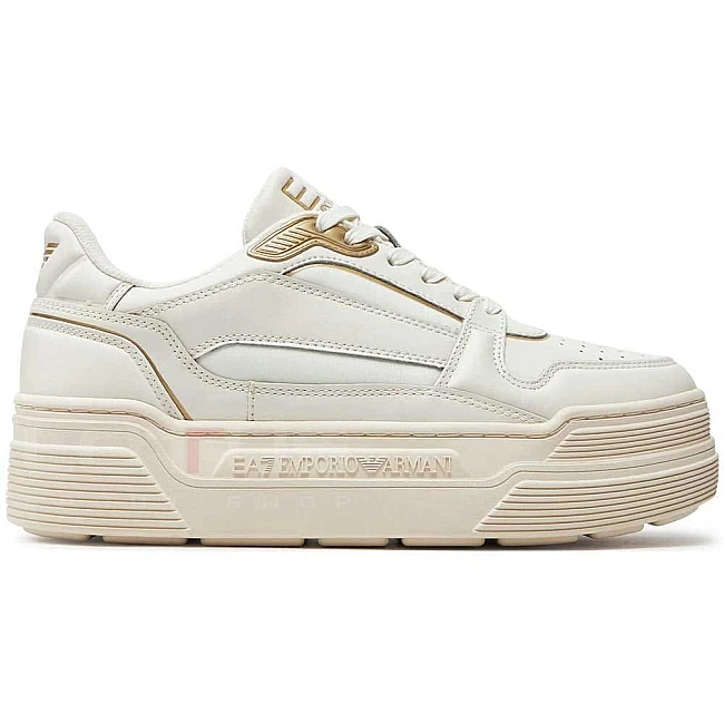 ДАМСКИ ОБУВКИ EA7 EMPORIO ARMANI X7X010 PLATFORM WOMAN БЕЖОВИ