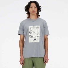 МЪЖКА ТЕНИСКА NEW BALANCE MT41595YST POSTER TEE ТЪМНОСИВА