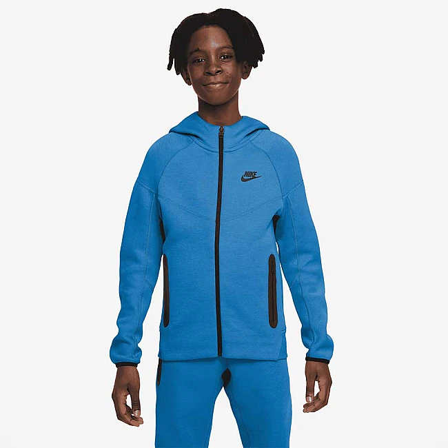 ДЕТСКО ГОРНИЩЕ ЗА МОМЧЕ NIKE NSW TECH FLC FZ СВЕТЛОСИН