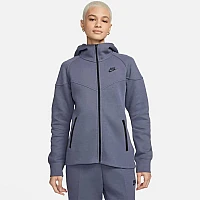 ДАМСКО ГОРНИЩЕ NIKE NSW TCH FLC WR FZ HDY СИВО-СИНЬО