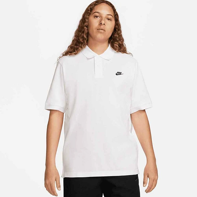 МЪЖКА ТЕНИСКА NIKE CLUB SS POLO PIQUE БЯЛА